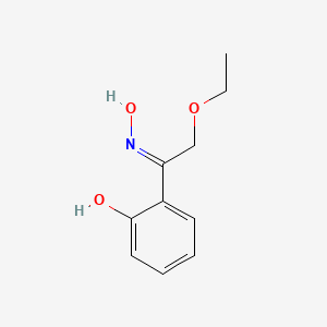 molecular formula C10H13NO3 B14330116 2-[(Z)-C-(ethoxymethyl)-N-hydroxycarbonimidoyl]phenol 