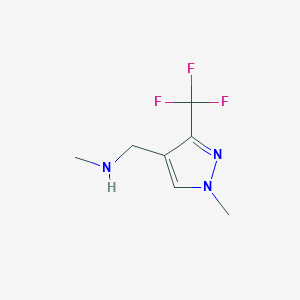 methyl({[1-methyl-3-(trifluoromethyl)-1H-pyrazol-4-yl]methyl})amine