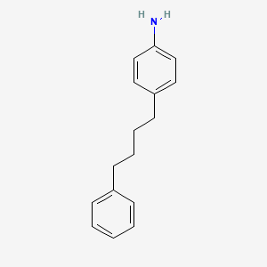 molecular formula C16H19N B14330167 Benzenamine, 4-(4-phenylbutyl)- CAS No. 104800-11-5