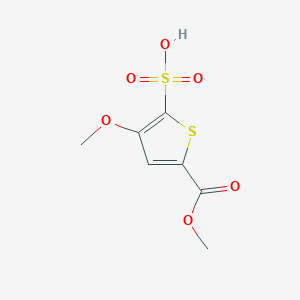 molecular formula C7H8O6S2 B1433017 3-甲氧基-5-(甲氧羰基)噻吩-2-磺酸 CAS No. 1384431-25-7