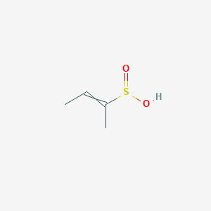 molecular formula C4H8O2S B14330182 But-2-ene-2-sulfinic acid CAS No. 109521-94-0