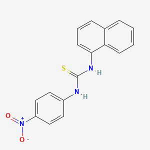 molecular formula C17H13N3O2S B14330195 N-Naphthalen-1-yl-N'-(4-nitrophenyl)thiourea CAS No. 111782-25-3