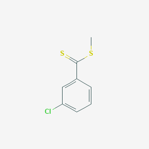molecular formula C8H7ClS2 B14330223 Methyl 3-chlorobenzene-1-carbodithioate CAS No. 108593-00-6