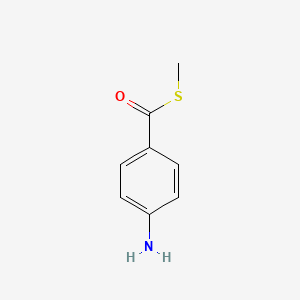 molecular formula C8H9NOS B14330251 S-Methyl 4-aminobenzene-1-carbothioate CAS No. 105893-25-2