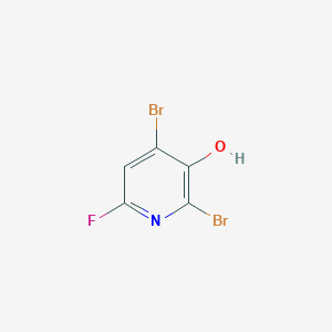 molecular formula C5H2Br2FNO B1433035 2,4-Dibromo-6-fluoropyridin-3-ol CAS No. 1421602-80-3