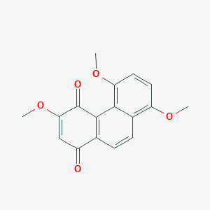 molecular formula C17H14O5 B14330377 3,5,8-Trimethoxyphenanthrene-1,4-dione CAS No. 106868-02-4