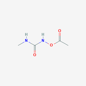 molecular formula C4H8N2O3 B14330421 N-(Acetyloxy)-N'-methylurea CAS No. 106807-79-8