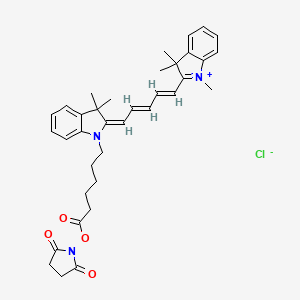 molecular formula C36H42ClN3O4 B1433050 Cyanine5 NHS ester chloride 