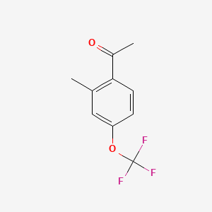 molecular formula C10H9F3O2 B1433053 2'-Methyl-4'-(trifluoromethoxy)acetophenone CAS No. 1373920-81-0
