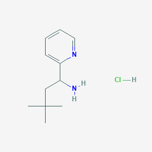 3,3-Dimethyl-1-(pyridin-2-yl)butan-1-amine hydrochloride