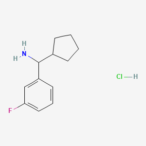 Cyclopentyl(3-fluorophenyl)methanamine hydrochloride