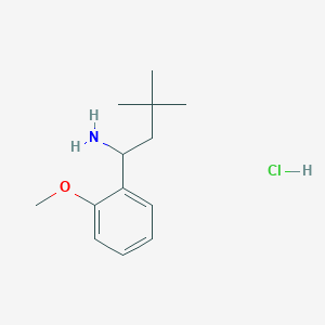 1-(2-Methoxyphenyl)-3,3-dimethylbutan-1-amine hydrochloride