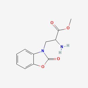 methyl 2-amino-3-(2-oxobenzo[d]oxazol-3(2H)-yl)propanoate