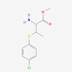 Methyl 2-amino-3-((4-chlorophenyl)thio)butanoate