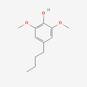 molecular formula C12H18O3 B14330652 4-Butyl-2,6-dimethoxyphenol CAS No. 97678-78-9
