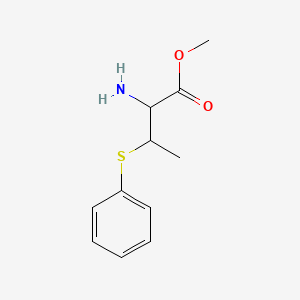 molecular formula C11H15NO2S B1433068 Methyl 2-amino-3-(phenylthio)butanoate CAS No. 1706418-92-9