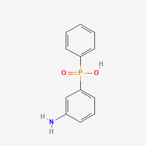 molecular formula C12H12NO2P B14330688 Phosphinic acid, (m-aminophenyl)phenyl- CAS No. 108873-83-2