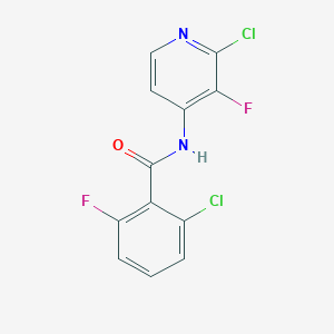 molecular formula C12H6Cl2F2N2O B1433082 2-氯-N-(2-氯-3-氟吡啶-4-基)-6-氟苯甲酰胺 CAS No. 1365991-97-4