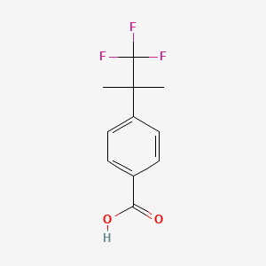 molecular formula C11H11F3O2 B1433084 4-(1,1,1-Trifluoro-2-methylpropan-2-yl)benzoic acid CAS No. 1147531-71-2