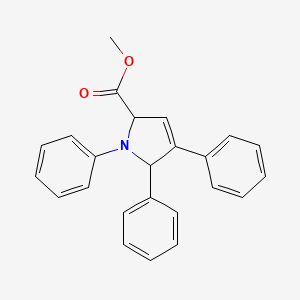 molecular formula C24H21NO2 B14330840 Methyl 1,4,5-triphenyl-2,5-dihydro-1H-pyrrole-2-carboxylate CAS No. 106239-06-9