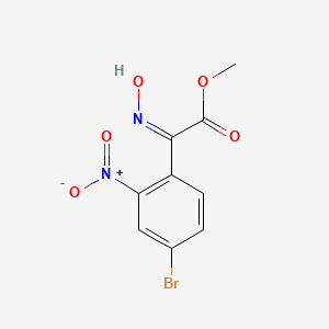 molecular formula C9H7BrN2O5 B1433089 (Z)-Methyl 2-(4-bromo-2-nitrophenyl)-2-(hydroxyimino)acetate CAS No. 1628563-38-1