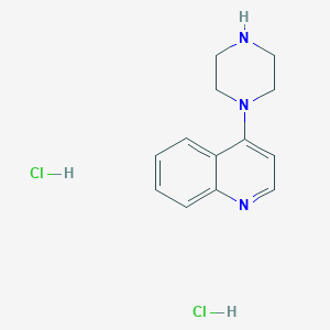molecular formula C13H17Cl2N3 B1433092 4-Piperazin-1-yl-quinoline dihydrochloride CAS No. 1350361-89-5