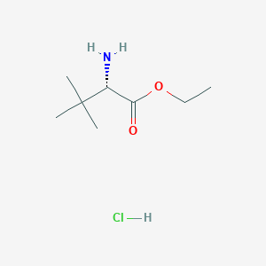 molecular formula C8H18ClNO2 B1433095 (S)-ethyl 2-amino-3,3-dimethylbutanoate hydrochloride CAS No. 144054-74-0