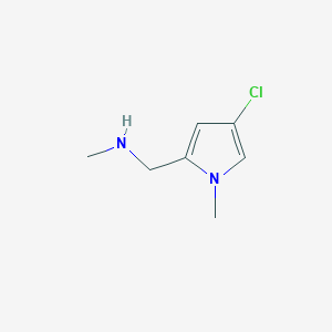 molecular formula C7H11ClN2 B1433096 [(4-chloro-1-methyl-1H-pyrrol-2-yl)methyl](methyl)amine CAS No. 1384427-60-4