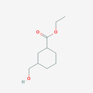 molecular formula C10H18O3 B1433099 环己烷-1-甲酸-3-(羟甲基)乙酯 CAS No. 190321-53-0