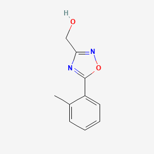 molecular formula C10H10N2O2 B1433102 [5-(2-Methylphenyl)-1,2,4-oxadiazol-3-yl]methanol CAS No. 1394645-03-4