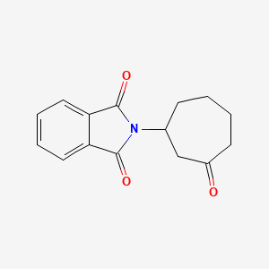 molecular formula C15H15NO3 B1433103 2-(3-氧代环庚基)-2,3-二氢-1H-异吲哚-1,3-二酮 CAS No. 1423029-25-7