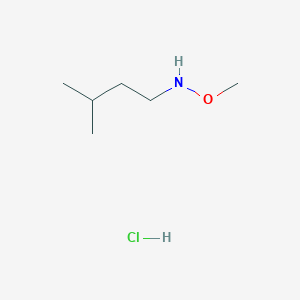 molecular formula C6H16ClNO B1433111 Methoxy(3-methylbutyl)amine hydrochloride CAS No. 1394042-57-9