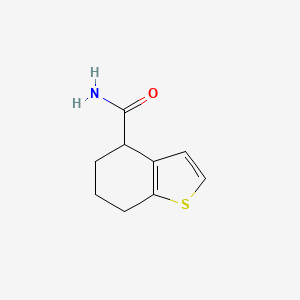molecular formula C9H11NOS B1433113 4,5,6,7-Tetrahydro-1-benzothiophene-4-carboxamide CAS No. 1423034-56-3