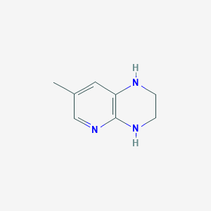 molecular formula C8H11N3 B1433121 7-Methyl-1,2,3,4-tetrahydropyrido[2,3-b]pyrazine CAS No. 1378818-55-3