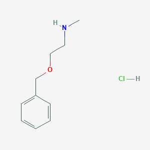 molecular formula C10H16ClNO B1433123 [2-(Benzyloxy)ethyl](methyl)amine hydrochloride CAS No. 66046-64-8