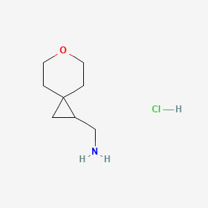 molecular formula C8H16ClNO B1433125 6-Oxaspiro[2.5]octan-1-ylmethanamine hydrochloride CAS No. 1384431-19-9