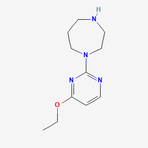 molecular formula C11H18N4O B1433126 1-(4-Ethoxypyrimidin-2-yl)-1,4-diazepane CAS No. 1394775-76-8