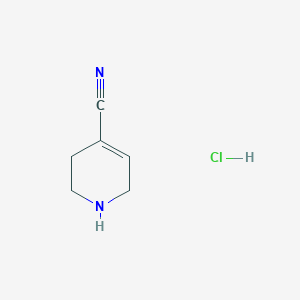 molecular formula C6H9ClN2 B1433134 1,2,3,6-四氢吡啶-4-腈盐酸盐 CAS No. 1423028-00-5