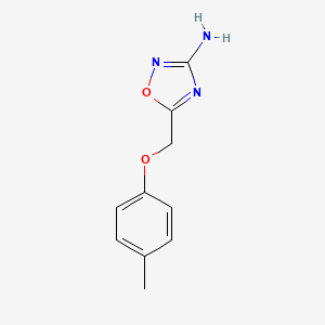 molecular formula C10H11N3O2 B1433135 5-(4-Methylphenoxymethyl)-1,2,4-oxadiazol-3-amine CAS No. 1423626-90-7