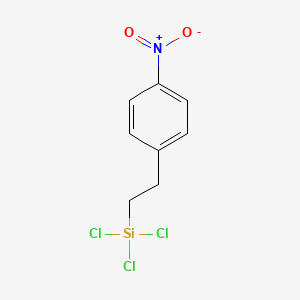 molecular formula C8H8Cl3NO2Si B14331362 Trichloro[2-(4-nitrophenyl)ethyl]silane CAS No. 105551-62-0