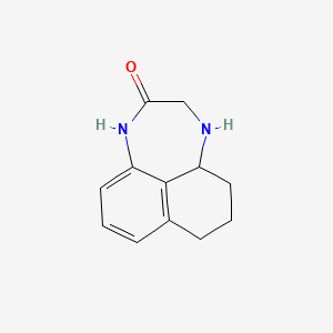 molecular formula C12H14N2O B1433143 10,13-Diazatricyclo[7.4.1.0,5,14]tetradeca-5,7,9(14)-trien-11-one CAS No. 1427379-28-9