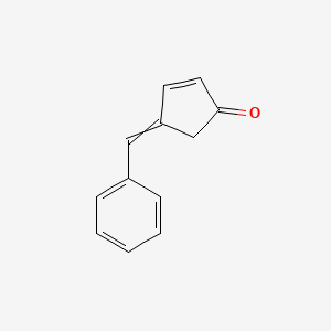 molecular formula C12H10O B14331455 4-Benzylidenecyclopent-2-en-1-one CAS No. 105122-33-6