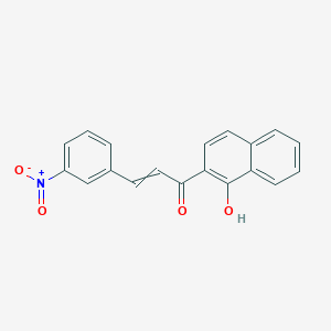 molecular formula C19H13NO4 B14331501 1-(1-Hydroxynaphthalen-2-yl)-3-(3-nitrophenyl)prop-2-en-1-one CAS No. 108124-52-3
