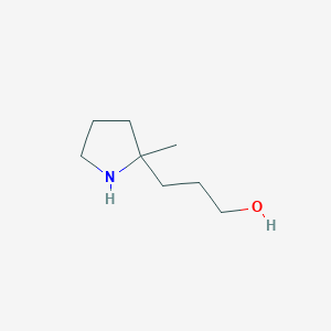 molecular formula C8H17NO B1433152 3-(2-Methylpyrrolidin-2-yl)propan-1-ol CAS No. 1427380-58-2