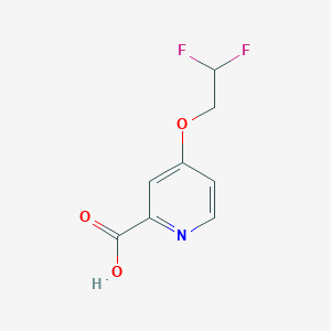 molecular formula C8H7F2NO3 B1433154 4-(2,2-Difluoroethoxy)pyridine-2-carboxylic acid CAS No. 1432681-88-3