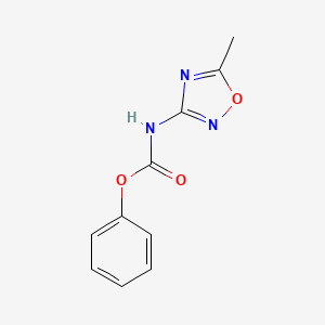 molecular formula C10H9N3O3 B1433161 phenyl N-(5-methyl-1,2,4-oxadiazol-3-yl)carbamate CAS No. 1182358-65-1