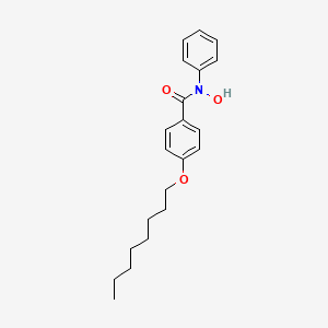 molecular formula C21H27NO3 B14331610 N-Hydroxy-4-(octyloxy)-N-phenylbenzamide CAS No. 111052-01-8