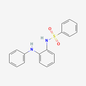 molecular formula C18H16N2O2S B14331627 N-(2-anilinophenyl)benzenesulfonamide 
