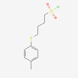 4-[(4-Methylphenyl)sulfanyl]butane-1-sulfonyl chloride
