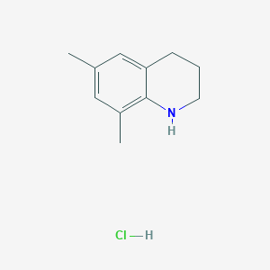 molecular formula C11H16ClN B1433174 6,8-Dimethyl-1,2,3,4-tetrahydroquinoline hydrochloride CAS No. 1375473-09-8